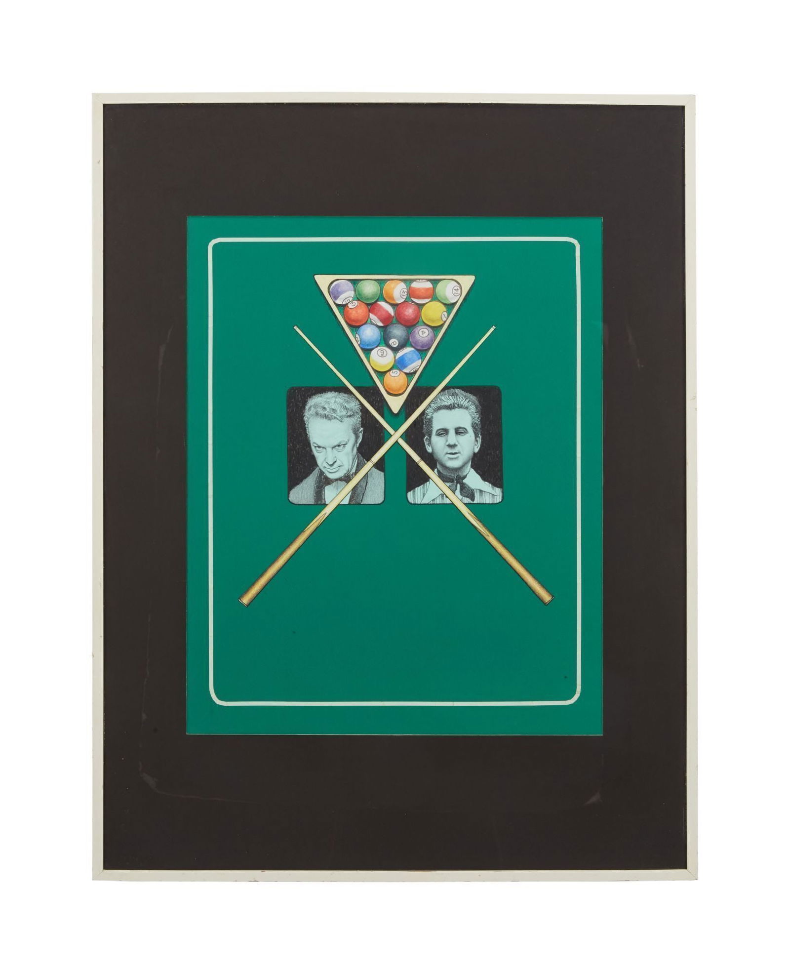 Playboy | Ed Paschke Pool Table Drawing (1 of 2)