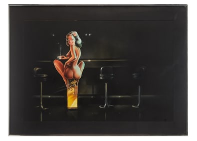 Playboy | Philip Castle Black Bar Drawing