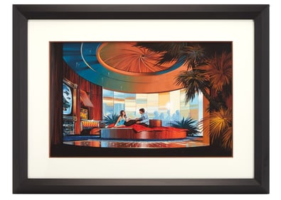 Playboy | Paul Alexander Playboy Bedroom Dome Architectural Rendering