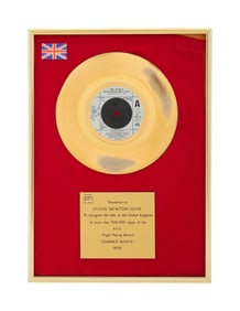 Olivia Newton-John | "Summer Nights" Record Award