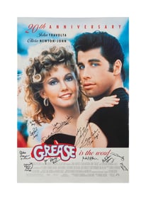 Olivia Newton-John | Cast Signed Poster from "Grease"