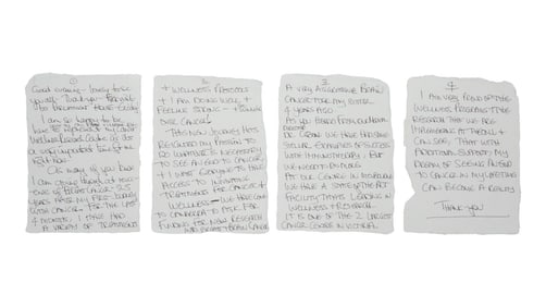 Olivia Newton-John | Handwritten Speech