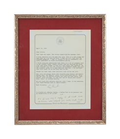 Olivia Newton-John | Signed Letter from George Herbert Walker Bush