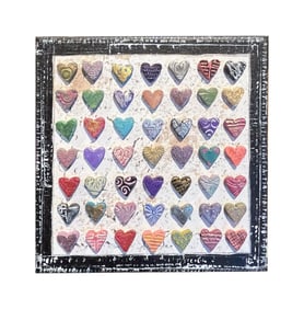 Olivia Newton-John | Clay Heart Painting