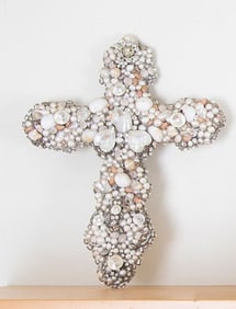 Olivia Newton-John | Shell Encrusted Crucifix