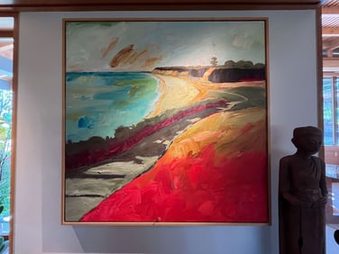 Olivia Newton-John | Brenda K. Bredvik Signed Coastal Landscape Painting