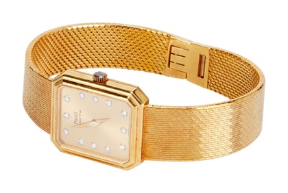 Olivia Newton-John | Piaget 18K Gold and Diamond Wrist Watch