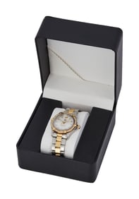 Olivia Newton-John | TAG Heuer "Aquaracer" Stainless Steel, 18K Gold and Diamond Wrist Watch