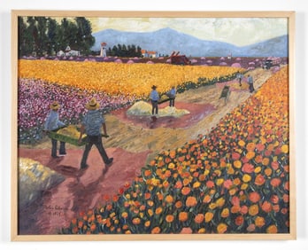 Olivia Newton-John | Nolan Patterson "Flower Harvest" Painting