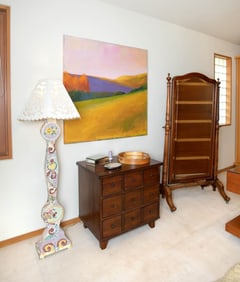 Olivia Newton-John | David Skinner Abstract Landscape Painting