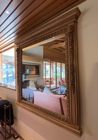 Olivia Newton-John | Neoclassical Style Carved Wall Mirror