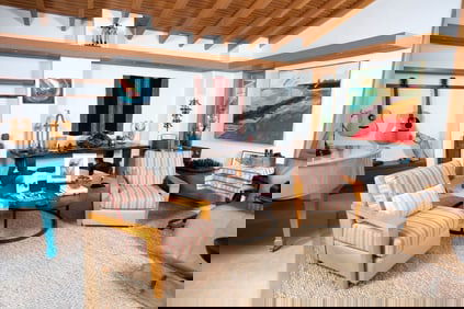 Olivia Newton-John | Pair of Modernist Upholstered Club Chairs