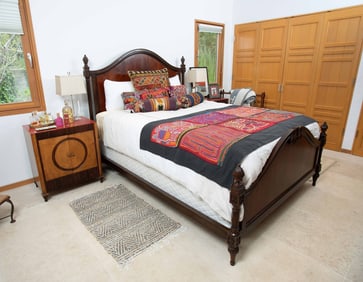 Olivia Newton-John | Carved Wood Queen Bed