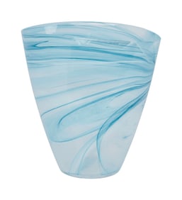Olivia Newton-John | Blue Striated Glass Vase