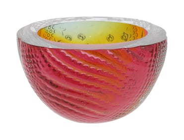 Olivia Newton-John | Leon Applebaum Studio Art Glass Bowl