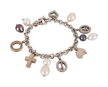 Olivia Newton-John | Sterling Silver Charm Bracelet