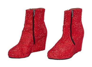 Olivia Newton-John | Sparkly Red Booties Worn Onstage