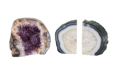 Olivia Newton-John | Nice Amethyst Specimen and Bookends