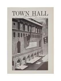 Bob Dylan | April 1963 Town Hall Headline Performance Program