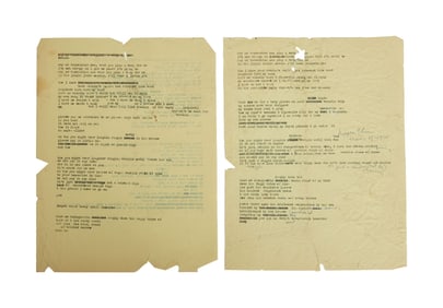 Bob Dylan | Three Progressive Drafts of "Mr. Tambourine Man" Working Lyrics - One Annotated