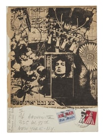 Bob Dylan | Featured On Wallace Berman Postcard To Al Aronowitz