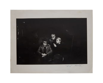 Bob Dylan | Large Nat Finkelstein Signed Photograph Of Visit To Warhol's Factory