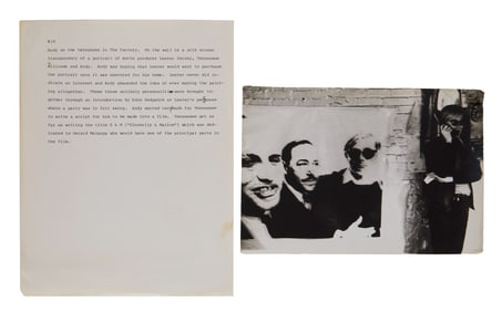 Warhol's Factory | Vintage Nat Finkelstein Signed Photo Of Warhol