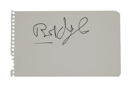 Bob Dylan | Signed Notebook Page