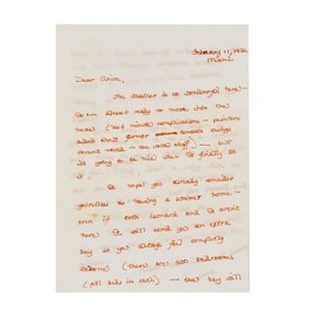 Leonard Cohen | 1972 Letter From Suzanne Elrod to Aviva Layton