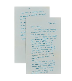 Leonard Cohen | 1973 Letter From Suzanne Elrod to Aviva Layton