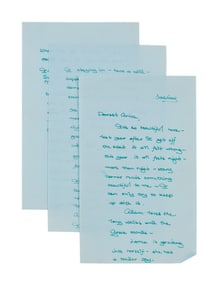 Leonard Cohen | 1975 Letter From Suzanne Elrod to Aviva Layton