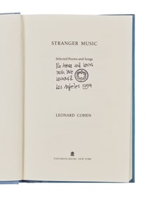 Leonard Cohen | Signed Stranger Music