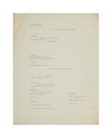 Leonard Cohen | Typed Manuscript "Summer Haiku"