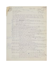 Leonard Cohen | 1963 Letter With The Favorite Game Edits And Original Poem