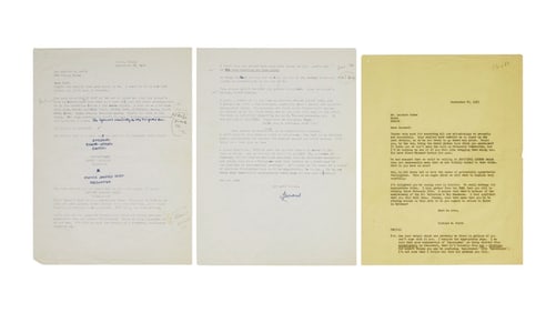 Leonard Cohen | 1965 Annotated and Signed Letter Regarding Beautiful Losers