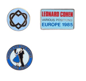 Leonard Cohen | Three Lapel Pins