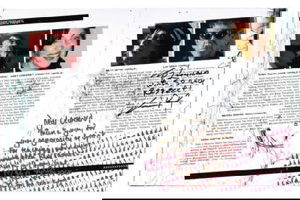 Leonard Cohen | Program Signed By Lou Reed, Nick Cave & Other Artists To Cohen