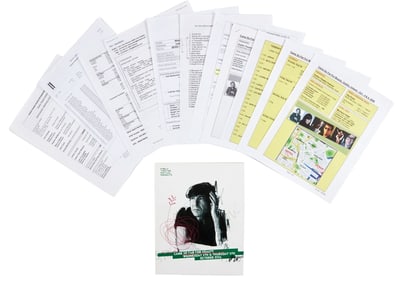 Leonard Cohen | Program Signed By Lou Reed, Nick Cave & Other Artists To Anjani