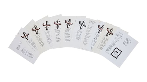 Leonard Cohen | Draft Manuscripts For "Traveling Light"