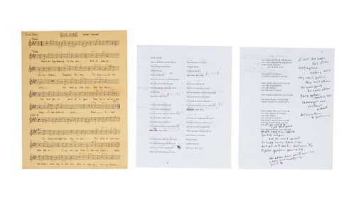 Leonard Cohen | Annotated "Blue Alert" Lyrics