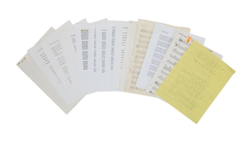 Anjani Thomas | Working Manuscripts for Blue Alert Album