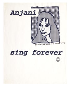 Leonard Cohen | Signed Digital Portrait Of Anjani Thomas