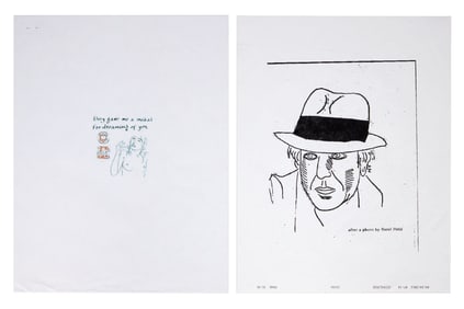 Leonard Cohen | Faxed and Printed Artwork