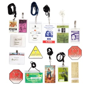 Leonard Cohen | And Anjani Thomas Concert Passes And Badges