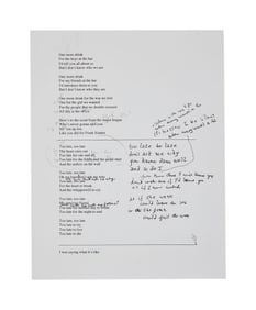 Leonard Cohen | Annotated Lyrics To Unreleased Song