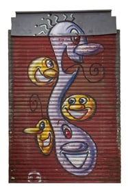 Kenny Scharf | West 27th Original "Gatescapes" New York City Street Art Mural Painting