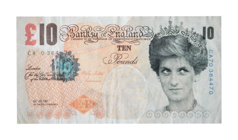 Banksy | "Di-Faced Tenner" Ten-Pound Note Print