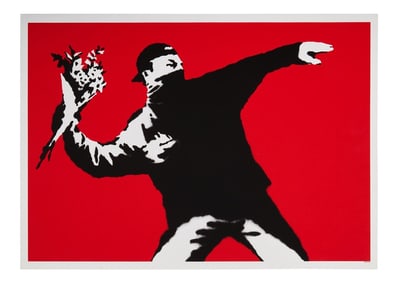 Banksy | Love Is In The Air (aka Flower Thrower) Proof Print