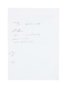 Banksy | Hand-Drawn Name Logo Concept Sketch
