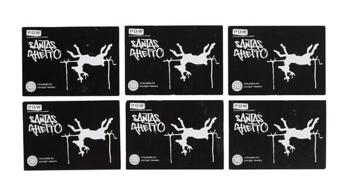 Banksy | Santa's Ghetto Exhibition 2003 Business Card Flyers (6)